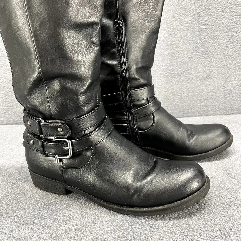 Life Stride Boots‎ Womens 6 M Black Wide Calf Tall Delilah